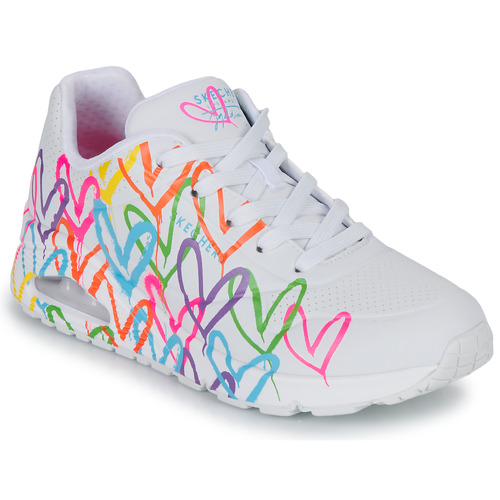 Sapatos Mulher Sapatilhas Skechers navy UNO pair / Multicolor