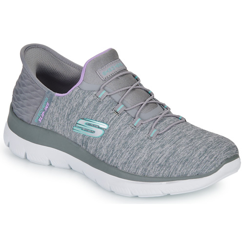 Sapatos Mulher Slip on Skechers Charge SUMMITS SLIP-INS Cinza