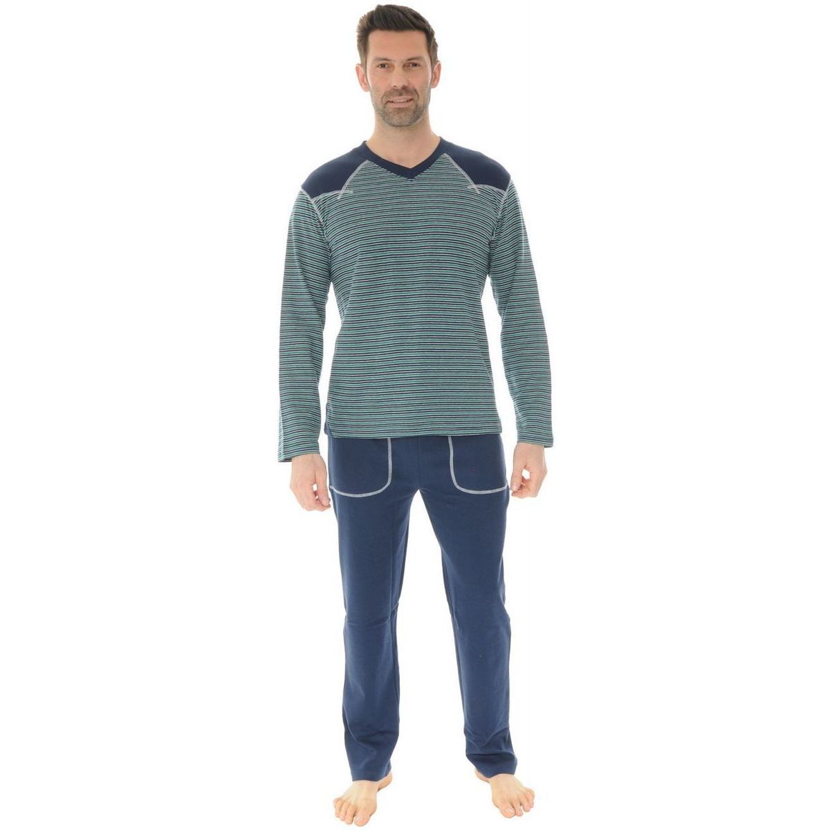 Textil Homem Pijamas / Camisas de dormir Christian Cane SAHEL Azul