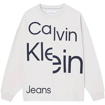 Textil Mulher Sweats Calvin Klein Jeans  Bege