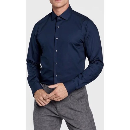 Textil Homem Camisas mangas comprida Sigerson Morrison 西格森莫里森 MD0MD90425 Azul