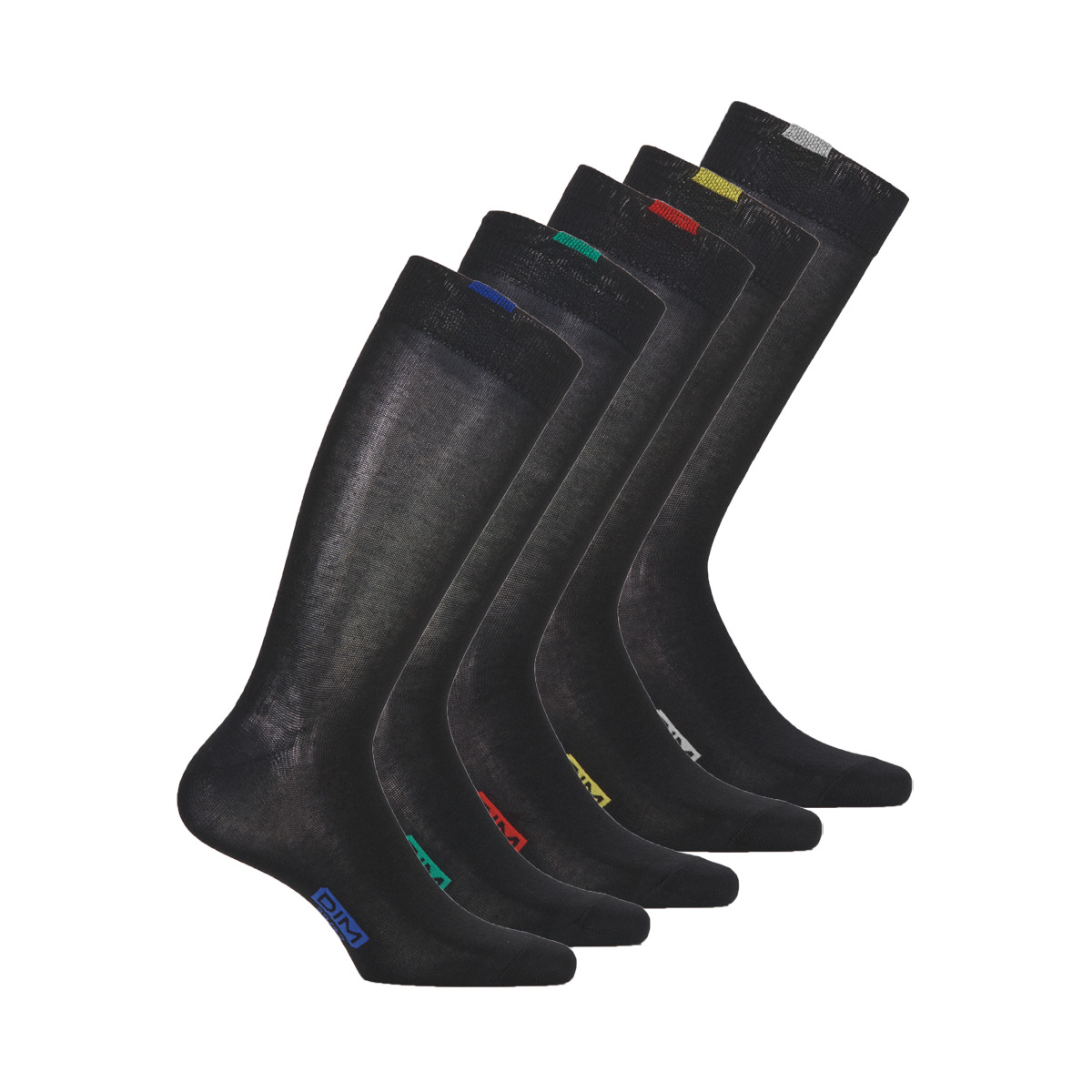 Acessórios Homem Meias de desporto DIM ECODIM PACK X5 Preto
