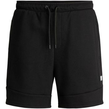 Textil Rapaz Shorts / Bermudas Jack & Jones 12189855 JPSTAIR SWEAT SHORTS NB SN JNR BLACK Preto