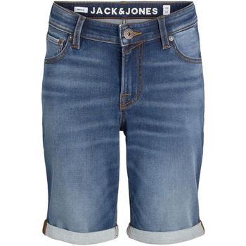 Textil Rapaz Shorts / Bermudas Jack & Jones 12205922 JJIRICK JJICON SHORTS GE 835 I.K SN JR BLUE DENIM Azul