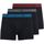 Bolsas de homem a menos de 60 Boxer Jack & Jones 12203513 JACWAISTBAND TRUNKS 3 PACK NOOS JNR ASPHALT HAWAIAN CO Preto