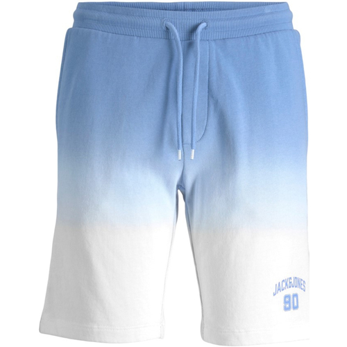 Textil Rapaz Shorts / Bermudas Jack & Jones 12220422 JPSTAIRDIP SWEAT SHORT JNR RIVIERA Azul
