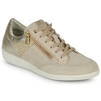 Sapatos Mulher Sapatilhas Geox D MYRIA Bege / Ouro