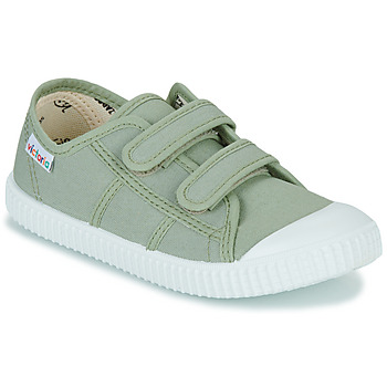 Sapatos Criança Sapatilhas Victoria BASKET TIRAS LONA Verde
