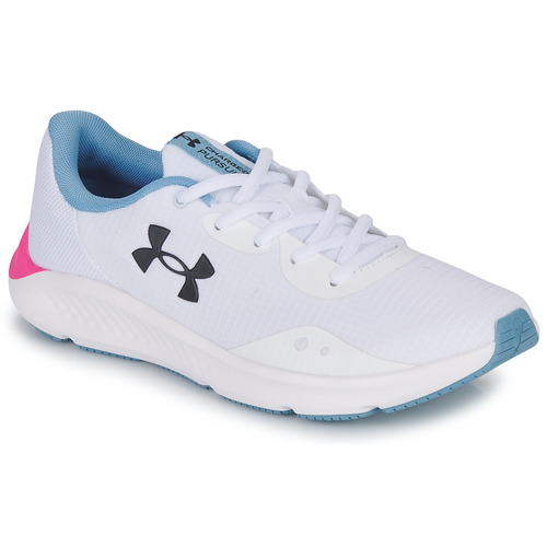 Sapatos Mulher shirt under armour live sportstyle graphic lilas mulher  Under Armour UA W CHARGED PURSUIT 3 TECH Branco / Azul / Rosa
