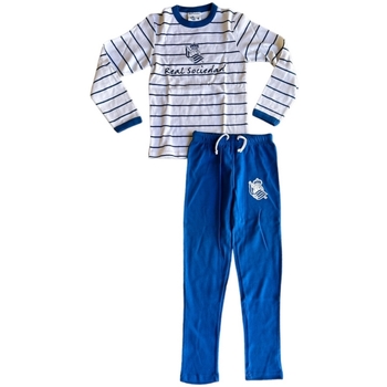 Textil Rapaz Pijamas / Camisas de dormir Real Sociedad Pijama largo Branco