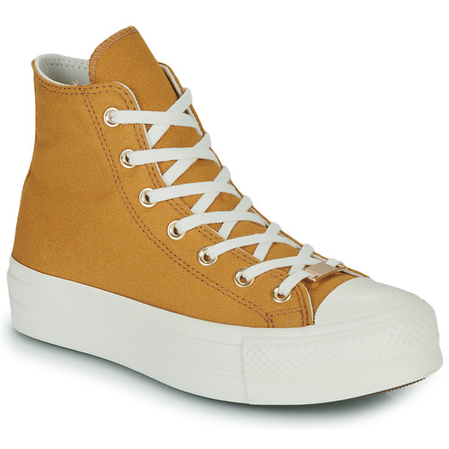 Sapatos Mulher Sapatilhas de cano-alto Converse NOW CHUCK TAYLOR ALL STAR LIFT HI Amarelo / Branco