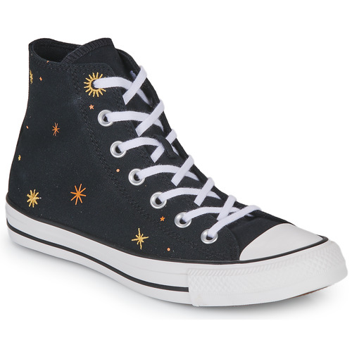 Sapatos Mulher Sapatilhas de cano-alto Converse CHUCK TAYLOR ALL STAR HI Preto / Amarelo / Branco