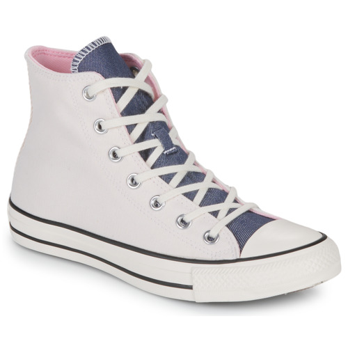 Sapatos Mulher Les Petites Bomb Converse CHUCK TAYLOR ALL STAR DENIM FASHION HI Branco / Azul