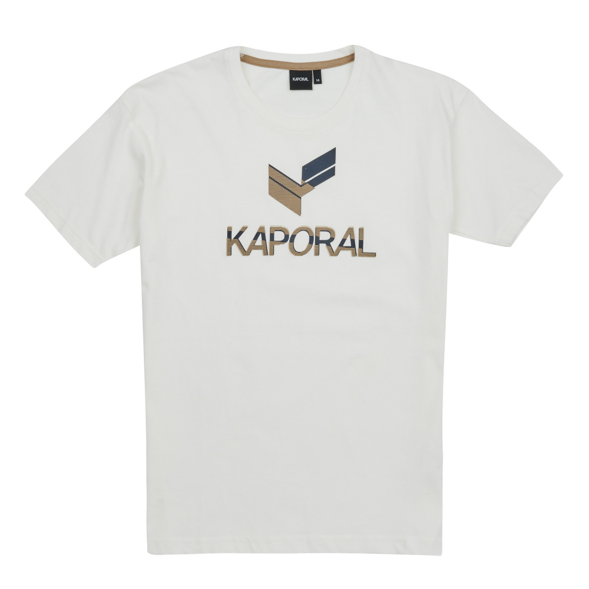 Textil Rapaz Un t-shirt Kaporal bleu clair PUCK DIVERSION Branco