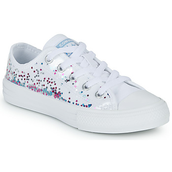 Sapatos Rapariga Sapatilhas Converse Toile-print CHUCK TAYLOR ALL STAR ENCAPSULATED GLITTER OX Branco / Multicolor