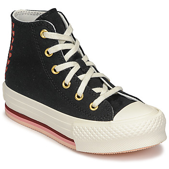 Sapatos Rapariga Sapatilhas de cano-alto Converse CHUCK TAYLOR ALL STAR EVA LIFT HI Preto / Branco