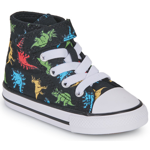 Sapatos Rapaz Sapatilhas de cano-alto Converse Mpu CHUCK TAYLOR ALL STAR 1V DINOSAURS HI Multicolor
