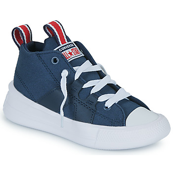 Sapatos Rapaz Sapatilhas de cano-alto Converse CHUCK TAYLOR ALL STAR ULTRA VARSITY CLUB MID Azul / Branco / Vermelho