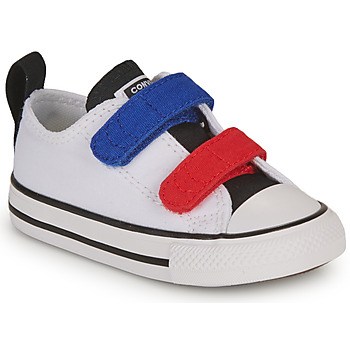Sapatos Rapaz Sapatilhas Converse INFANT CONVERSE CHUCK TAYLOR ALL STAR 2V EASY-ON SUMMER TWILL LO Branco / Azul / Vermelho