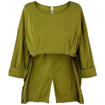 Textil Mulher Tops / Blusas Wendy Trendy Top 110809 - Olive Verde