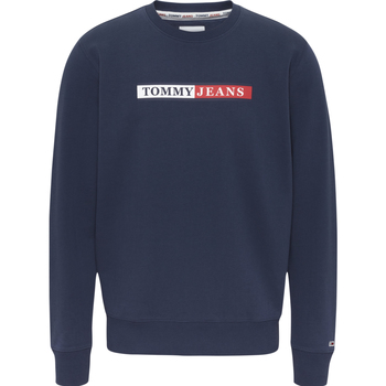 Textil Homem Sweats Tommy Jeans Reg Essential Graphic Crew Sweater Azul