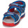 Sapatos Rapaz Sandálias Geox J SANDAL ANDROID BOY Azul / Vermelho