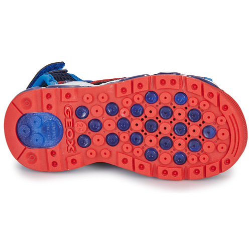 Geox J SANDAL ANDROID BOY Azul / Vermelho