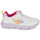 Sapatos Rapariga Sapatilhas Geox J ARIL GIRL D Branco / Rosa