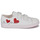 Sapatos Rapariga Sapatilhas Geox JR CIAK GIRL G Branco / Vermelho