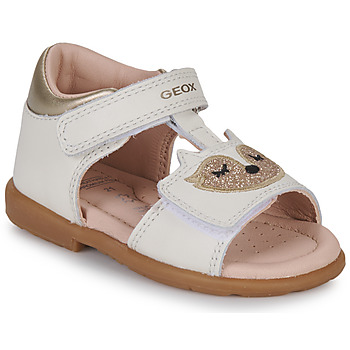 Sapatos Rapariga Sandálias Geox B VERRED Bege / Ouro