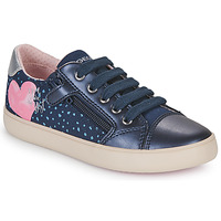 Sapatos Rapariga Sapatilhas Geox J GISLI GIRL Marinho / Rosa