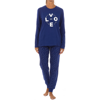 Textil Mulher Pijamas / Camisas de dormir Kisses And Love KL45184 Azul