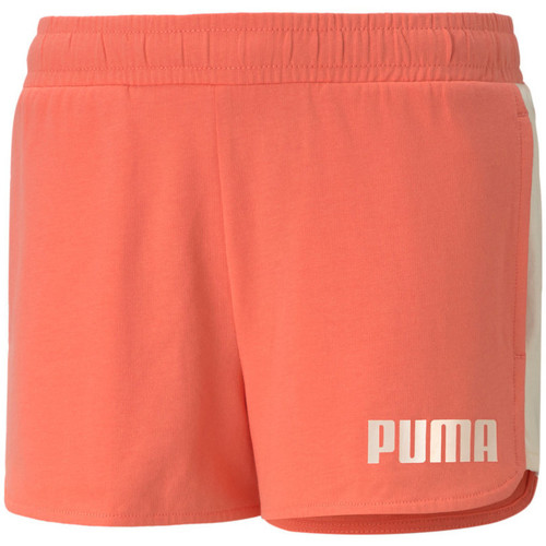 Textil Rapariga Shorts / Bermudas Puma  Laranja