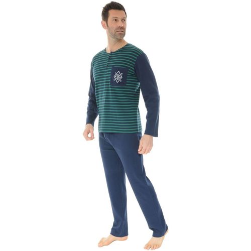 Textil Homem Pijamas / Camisas de dormir Christian Cane SAMY Azul