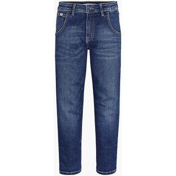 Textil Rapariga Calças de ganga Calvin Navy Klein Jeans IG0IG01590 BARREL-1BJ DARK BLUE Preto
