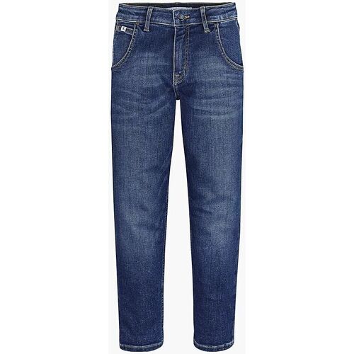 Textil Rapariga Calças de ganga Calvin Orange Klein Jeans IG0IG01590 BARREL-1BJ DARK BLUE Preto