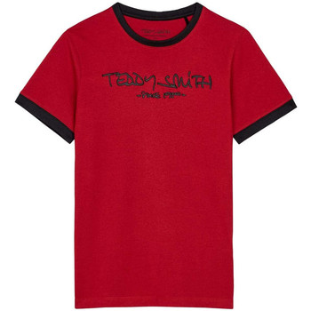 Textil Rapaz T-shirts e Pólos Teddy Smith  Vermelho