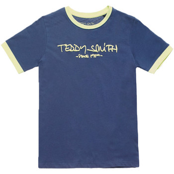 Textil Rapaz Reebok Workout Ready Supremium Graphic Korte Mouwen T-Shirt Teddy Smith  Azul