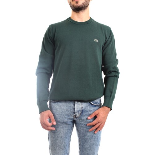 Textil Homem camisolas Lacoste Rectangle AH2193 00 Verde