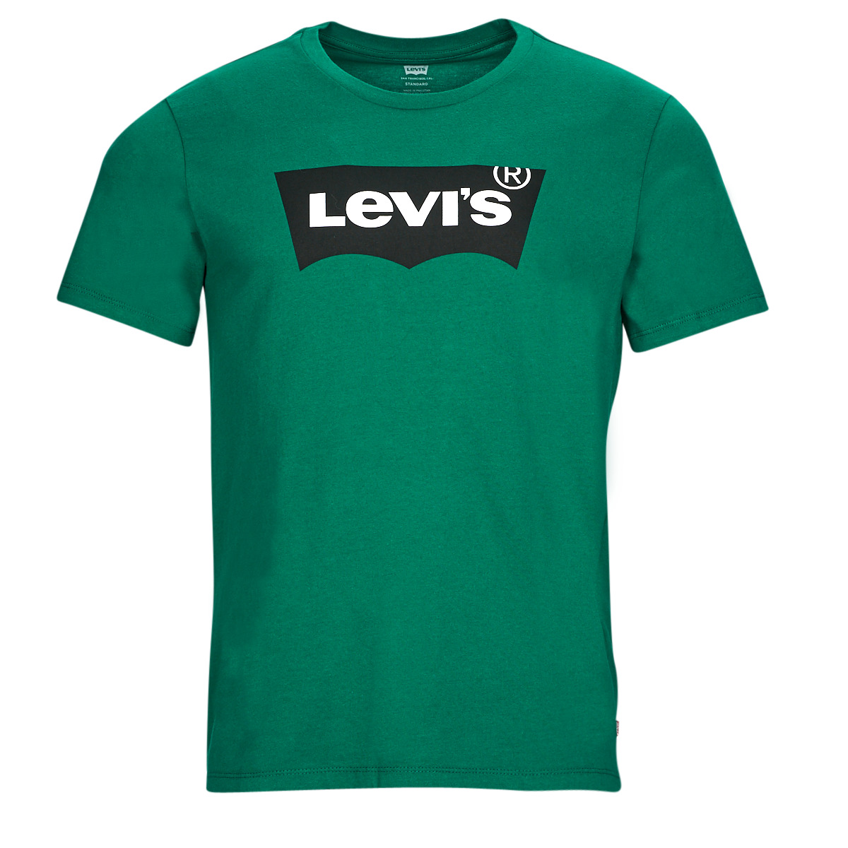 Textil Homem T-Shirt lettering mangas curtas Levi's GRAPHIC CREWNECK TEE Verde