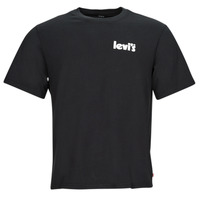 Textil Homem T-Shirt V-Neck mangas curtas Levi's SS RELAXED FIT TEE Preto