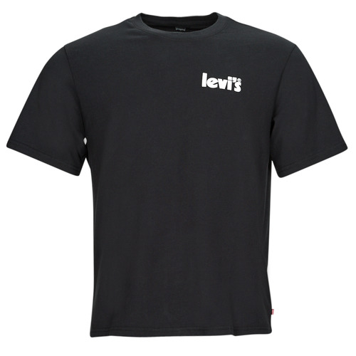 Textil Homem T-Shirt mangas curtas Levi's SS RELAXED FIT TEE Preto