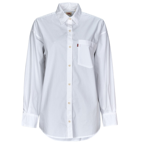 Textil Mulher camisas Levi's NOLA OVERSIZED Shirt Agile Branco