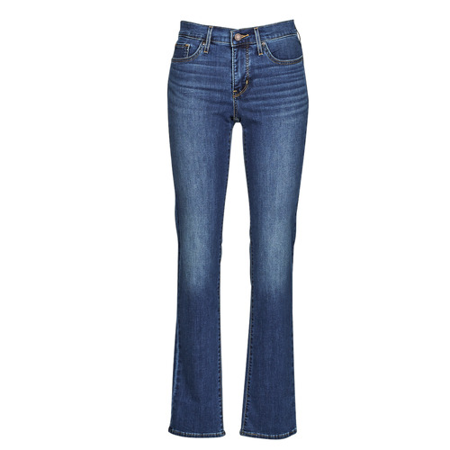 Textil Mulher Calças Jeans polo Levi's 314 SHAPING STRAIGHT Marinho