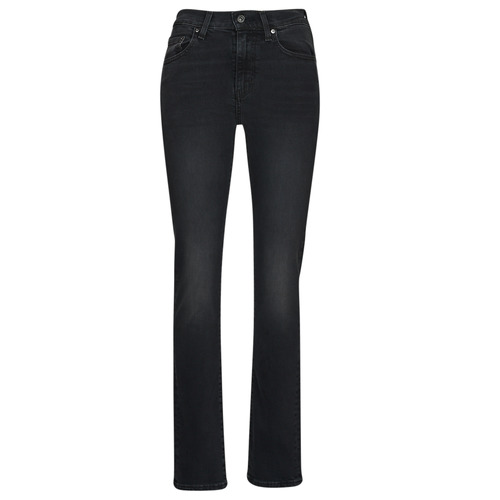 Textil Mulher Calças Jeans polo Levi's 724 HIGH RISE STRAIGHT Cinza