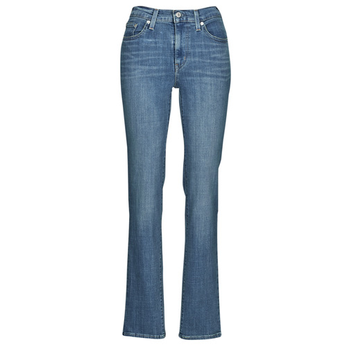 Textil Mulher Calças Jeans polo Levi's 724 HIGH RISE STRAIGHT Azul
