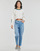 Textil Mulher Dickies relaxed fit denim pants tapered Levi's HIGH WAISTED MOM JEAN Azul