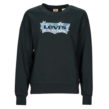 Textil Mulher Sweats Levi's GRAPHIC STANDARD CREW Escuro / Floral / Caviar
