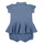 Textil Rapariga Macacões/ Jardineiras Missguided Petite Playboy x Missguided crew-neck Polo Neck Bodysuit SS PEPLUM BU-ONE PIECE-SHORTALL Azul