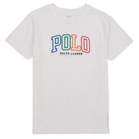 Textil Criança T-Shirt mangas curtas Polo Ralph Lauren SSCNM4-KNIT Crew shirts- Branco